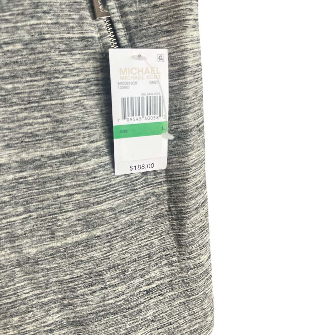 NWT Michael Kors Grey Heather Textured Knit Topper Jacket - Picture 6 of 6